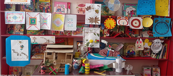 آثار هنری و دست سازه های دانش آموزان کلاس اول دانا