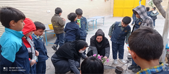 روز درختکاری همراه با کاشت گل ها