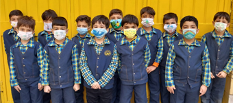 نقاشی روی ماسک با موضوع آلودگی هوا