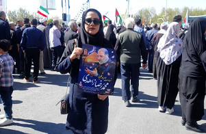 حضورکارکنان دبستان آفریددرمراسم تشییع پیکرشهیدزاهدی