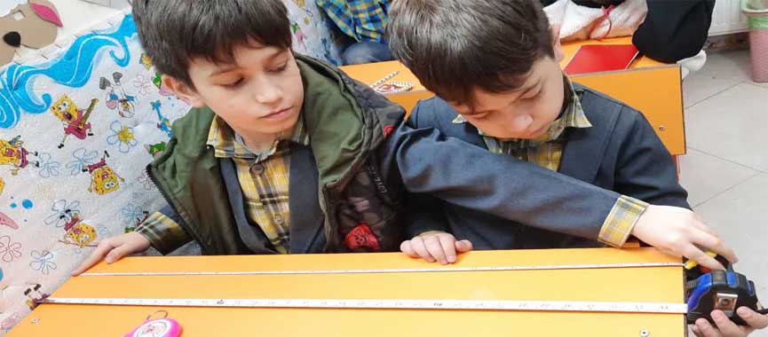 تدریس درس محیط ومساحت کلاس چهارم